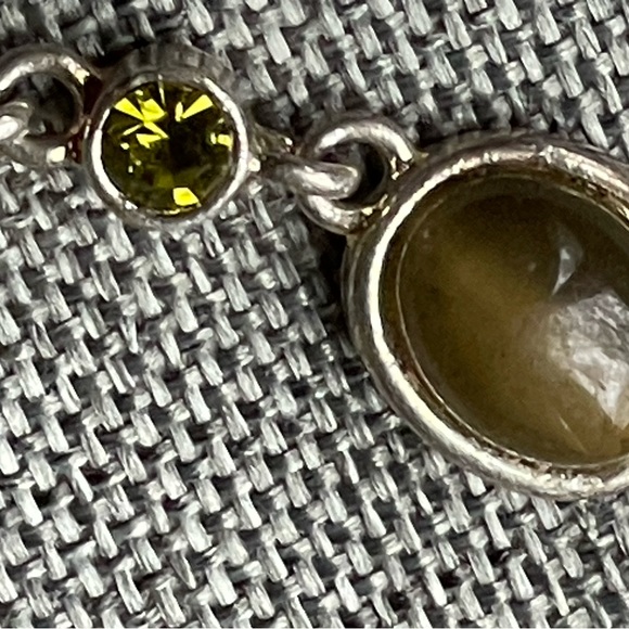 Peridot & Tiger Eye Silver Plated Bracelet - Picture 5 of 7